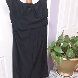The limited black strapless dress size medium.